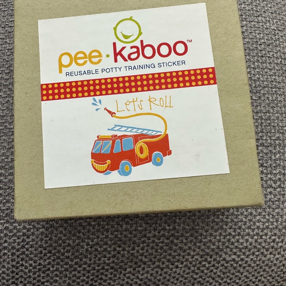 Reusable Potty Training Sticker - Red and Yellow